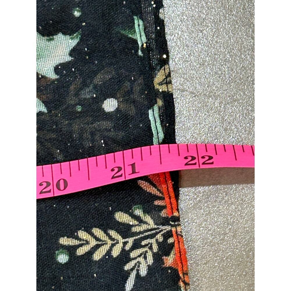 Poinsettia Sheer Lightweight Infinity Scarf - Picture 4 of 6